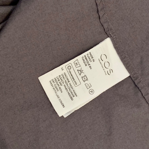 COS Casual A-line Pocket Dress In Charcoal Size 4 - Picture 15 of 15